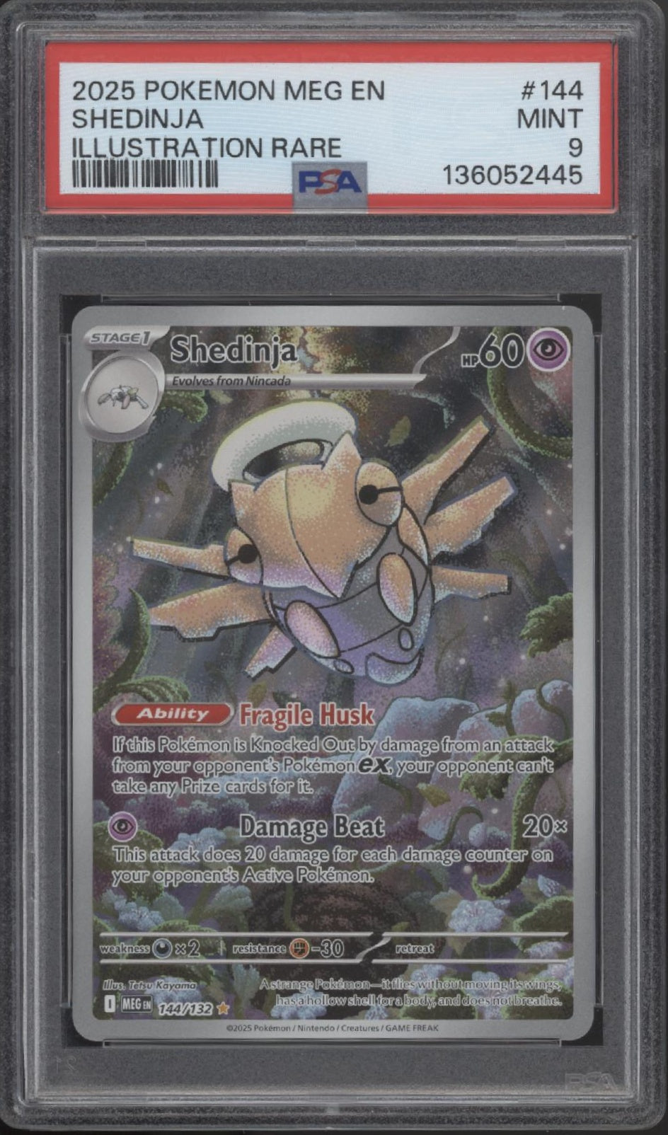 Shedinja Pokemon Mega Evolution Illustration Rare #144 PSA 9、Collector Store LLC Gaming、kayou