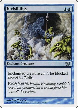 Invisibility (8ED-087) - 8th Edition、Wizards of the Coast、kayou