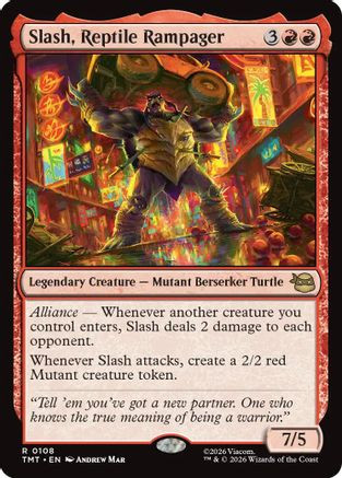 Slash, Reptile Rampager (TMT-108) - Teenage Mutant Ninja Turtles、Wizards of the Coast、kayou