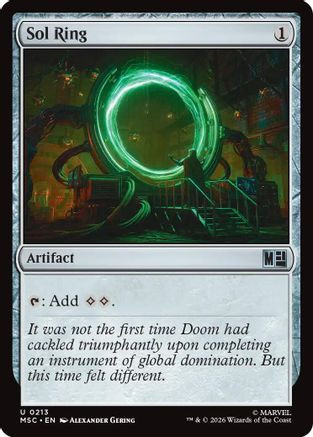 Sol Ring (0213) (MSC-213) - Commander: Marvel Super Heroes、Wizards of the Coast、kayou