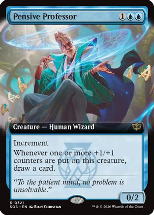Pensive Professor (Extended Art) (SOS-321) - Secrets of Strixhaven、Wizards of the Coast、kayou