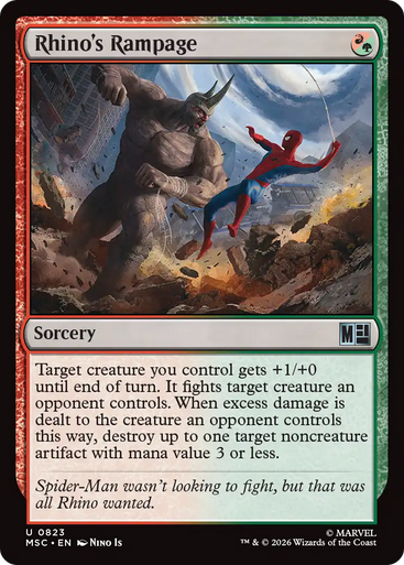 Rhino's Rampage (Foil) | Marvel Super Heroes Commander、Magic: The Gathering、kayou