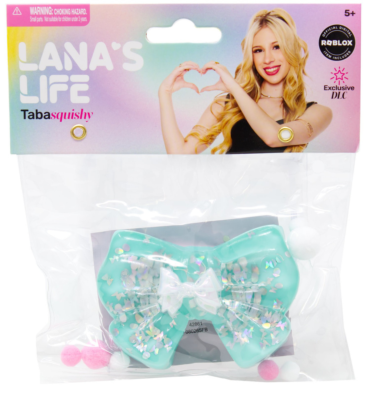 Lana's Life Green Bow 3.5-Inch Squishy Squeeze Toy Includes Roblox DLC Code、ToyWiz、kayou