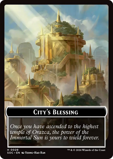 Secrets of Strixhaven Commander - City's Blessing Token | Secrets of Strixhaven Commander、Magic: The Gathering、kayou