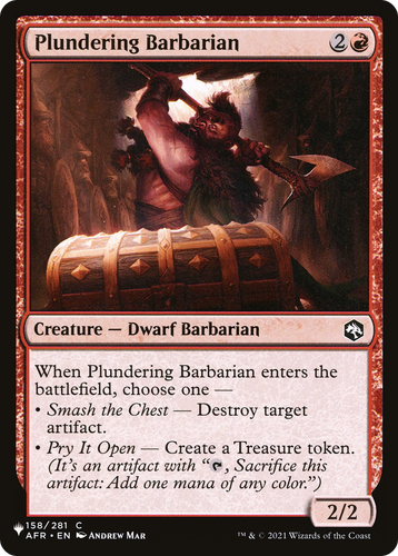 Plundering Barbarian (LIST-158/281) - The List、Wizards of the Coast、kayou