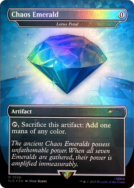 Lotus Petal Chaos Emerald (#7036) (Foil) (Secret Lair - Sonic: Chaos Emeralds) | Secret Lair Drops、Magic: The Gathering、kayou