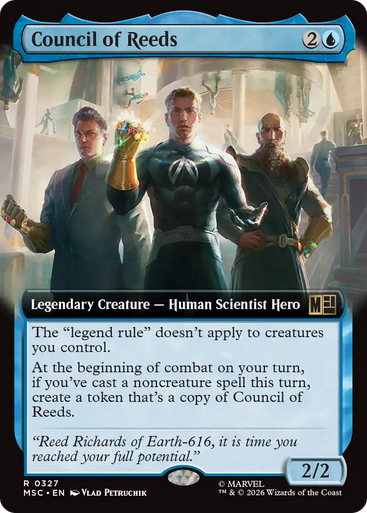 Council of Reeds (Extended Art) | Marvel Super Heroes Commander、Magic: The Gathering、kayou
