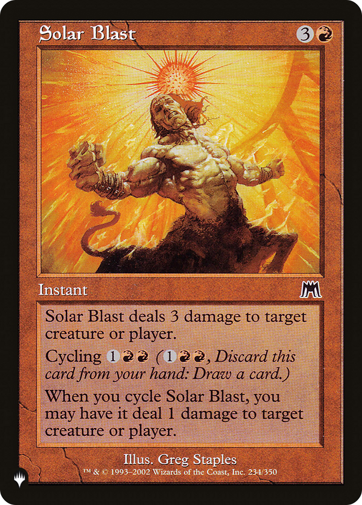 Solar Blast (LIST-234/350) - The List、Wizards of the Coast、kayou