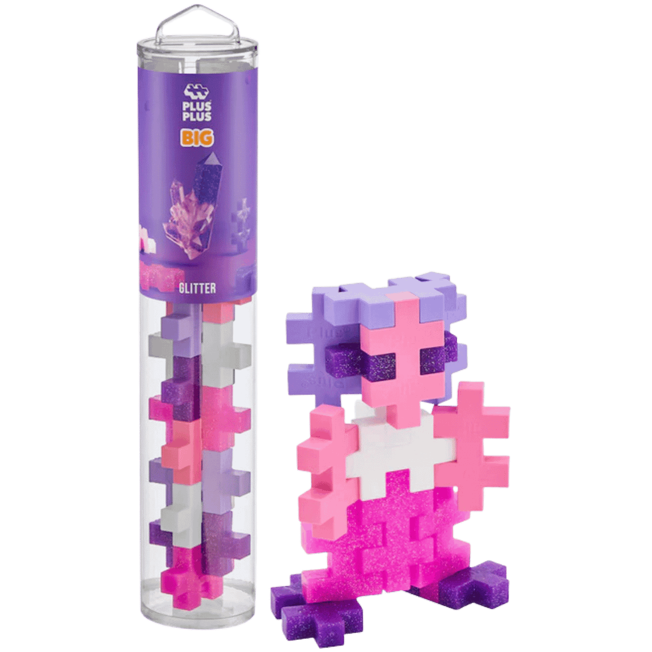 Plus-Plus: BIG Tube - Glitter (15pcs)、Plus-Plus USA、kayou