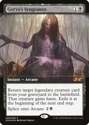 Goryo's Vengeance (UMA:BT-U09) - Ultimate Box Topper: (Extended Art) Foil、Wizards of the Coast、kayou