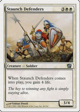 Staunch Defenders (8ED-049) - 8th Edition、Wizards of the Coast、kayou