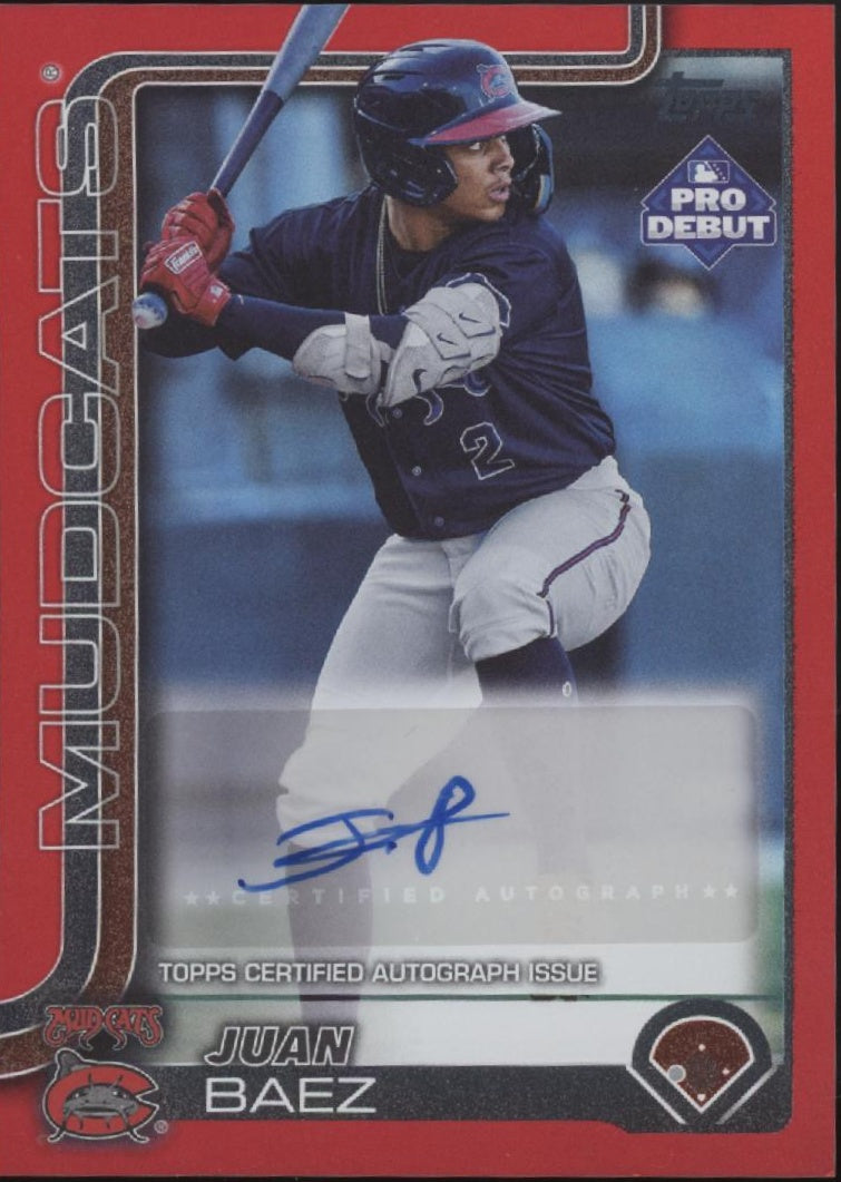 Juan Baez 2025 Topps Pro Debut Red Holo Auto 05/10 #PD-91、Collector Store LLC、kayou