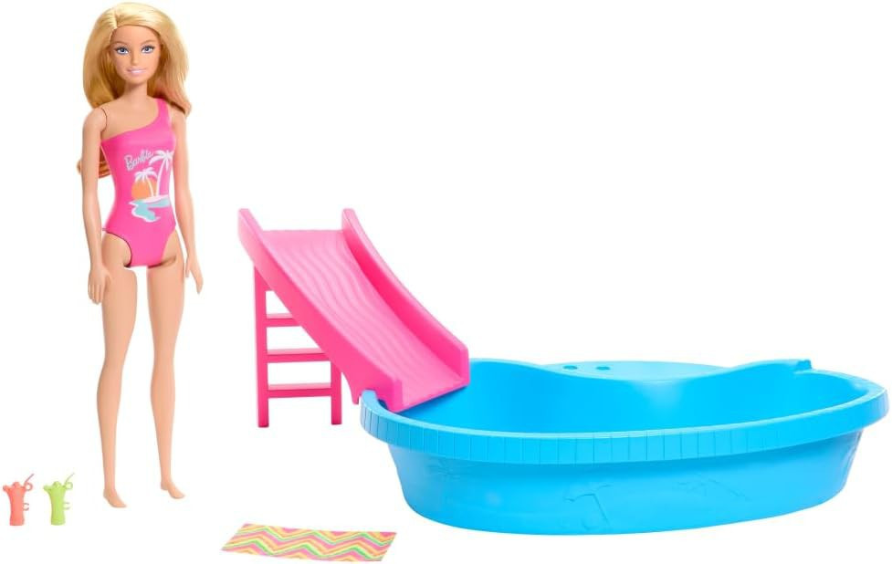 Barbie & Pool 13.25-Inch Doll Playset、ToyWiz、kayou