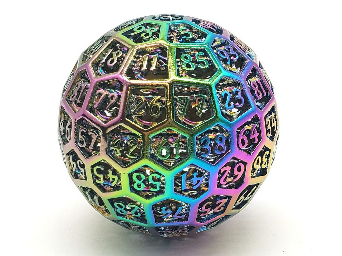 Old School Dice: Hollow Metal 50mm D100 Dragon's Head - Spectral、Old School Dice & Accessories、kayou