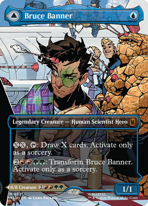 Bruce Banner // The Incredible Hulk (Borderless Scene Foil) | Marvel Super Heroes、Magic: The Gathering、kayou