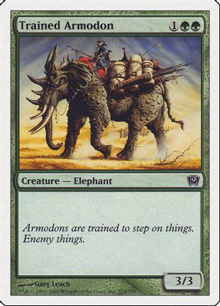Trained Armodon (9ED-274) - 9th Edition Foil、Wizards of the Coast、kayou