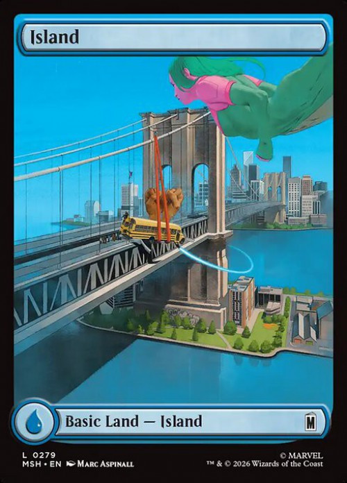 MtG Marvel Super Heroes Common Island #279 City Chaos、ToyWiz、kayou