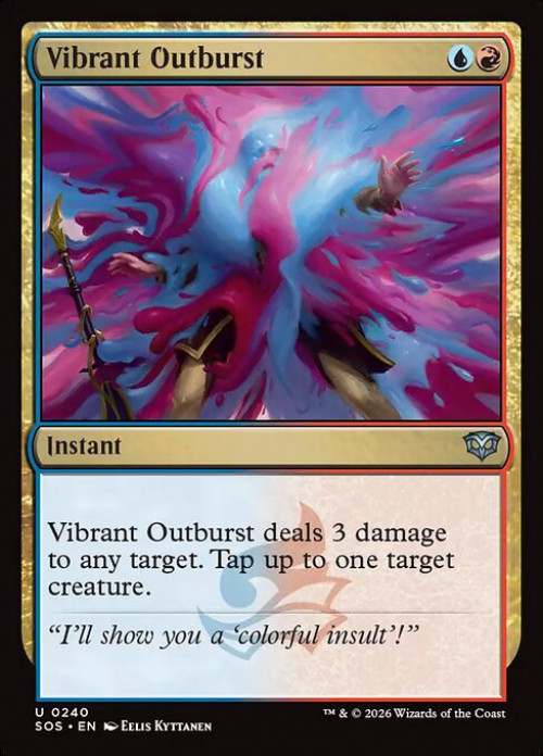 MtG Secrets of Strixhaven Uncommon Vibrant Outburst #240、ToyWiz、kayou