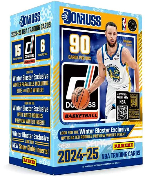 NBA Donruss 2024-25 Basketball Trading Card BLASTER Box 6 Packs, Winter Insert!、ToyWiz、kayou