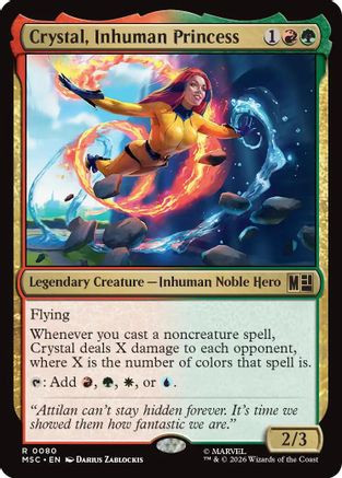 Crystal, Inhuman Princess (MSC-080) - Commander: Marvel Super Heroes、Wizards of the Coast、kayou