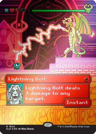 Lightning Bolt (1822) (Rainbow Foil) (SLD-1822) - Secret Lair Drop Series Foil、Wizards of the Coast、kayou