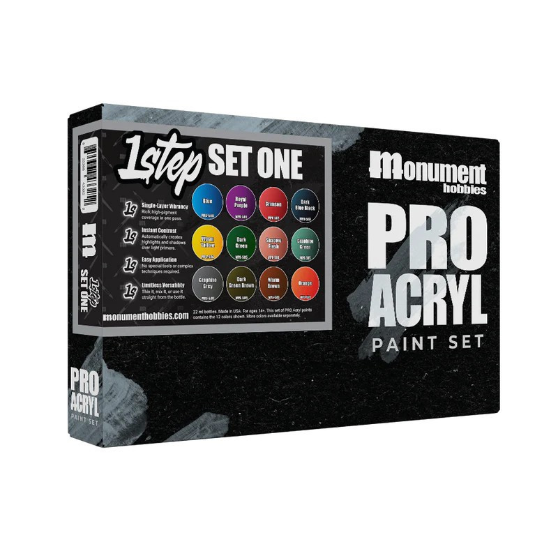 Monument Hobbies Pro Acryl 1-Step Set One Paint Set、ToyWiz、kayou