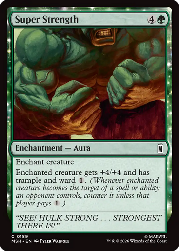 Super Strength (Foil) | Marvel Super Heroes、Magic: The Gathering、kayou