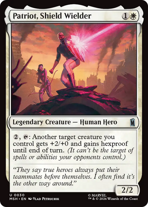 Patriot, Shield Wielder (Foil) | Marvel Super Heroes、Magic: The Gathering、kayou