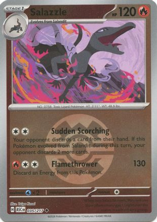 Salazzle - 035/217 (Quick Ball) 35 - ME Ascended Heroes Reverse Holofoil、The Pokémon Company、kayou