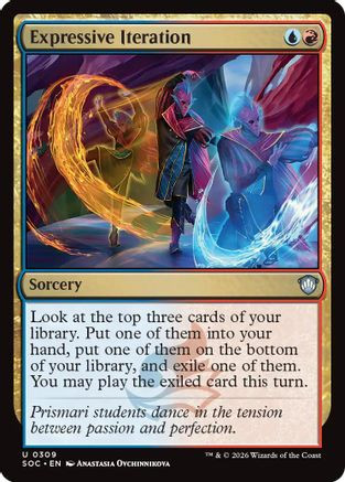 Expressive Iteration (SOC-309) - Commander: Secrets of Strixhaven、Wizards of the Coast、kayou