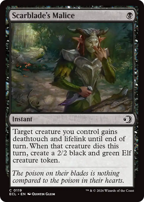 Scarblade's Malice (Foil) | Lorwyn Eclipsed、Magic: The Gathering、kayou