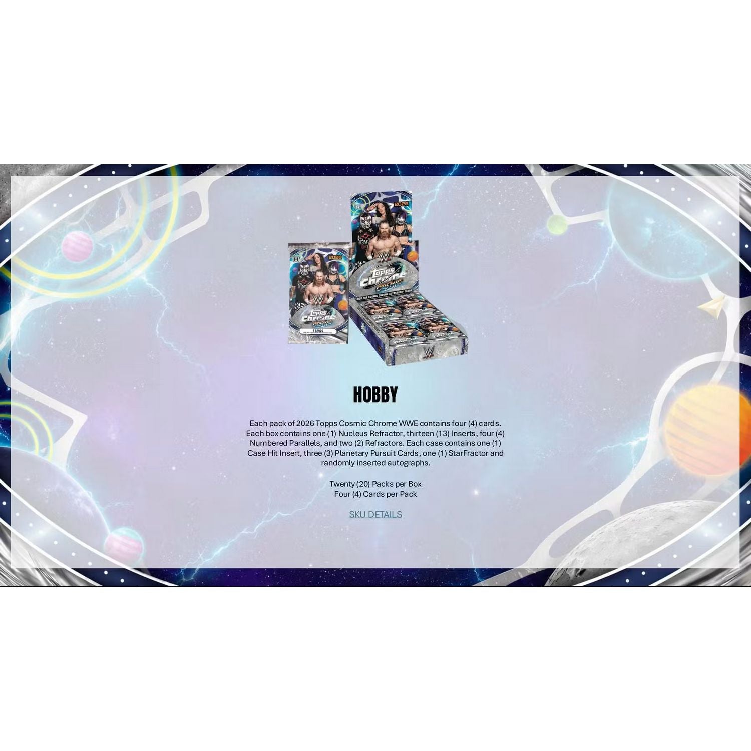 2026 Topps Cosmic Chrome WWE Wrestling Hobby Box、Topps、kayou