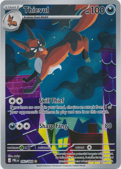 ME Pitch Black 092/084 Thievul (Illustration Rare)、Pokemon、kayou