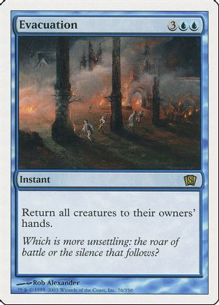 Evacuation (8ED-076) - 8th Edition、Wizards of the Coast、kayou