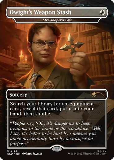 Steelshaper's Gift Dwight's Weapon Stash (Foil) (Secret Lair - The Office: Dwight's Destiny) | Secret Lair Drops、Magic: The Gathering、kayou