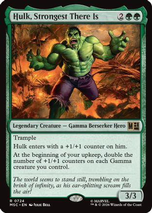 Hulk, Strongest There Is (MSC-724) - Commander: Marvel Super Heroes、Wizards of the Coast、kayou