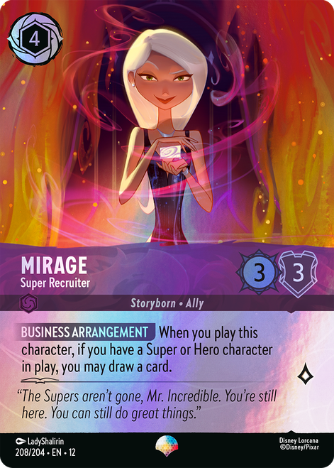 Mirage - Super Recruiter (Epic Rare) | Wilds Unknown、Disney Lorcana、kayou