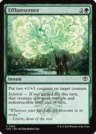 Efflorescence (SOS-144) - Secrets of Strixhaven Foil、Wizards of the Coast、kayou