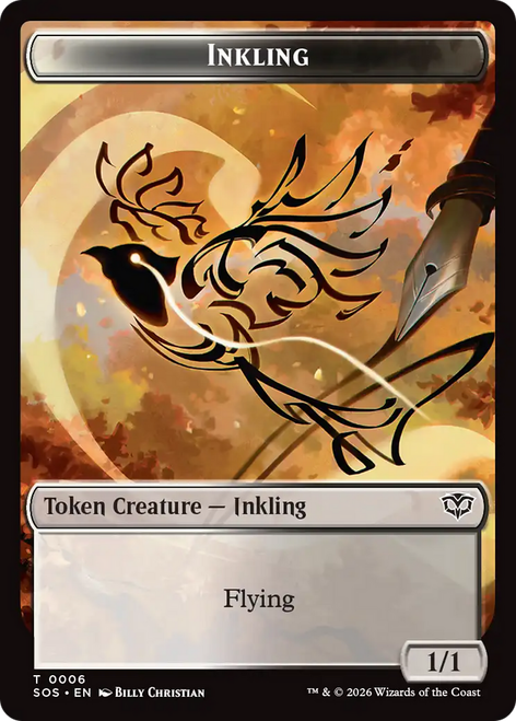 Secrets of Strixhaven - Inkling Token (#6) (Foil) | Secrets of Strixhaven、Magic: The Gathering、kayou