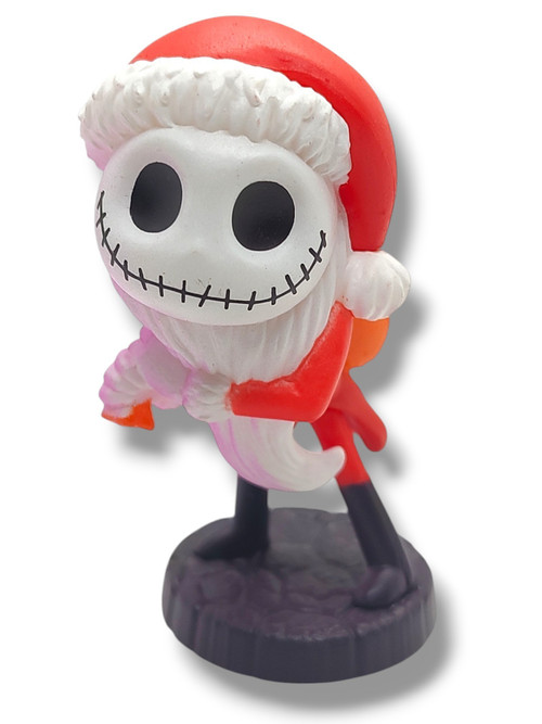 Disney The Nightmare Before Christmas Jack Skellington 2.5-Inch PVC Figure Santa Suit Loose、ToyWiz、kayou