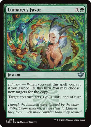 Lumaret's Favor (SOS-153) - Secrets of Strixhaven、Wizards of the Coast、kayou