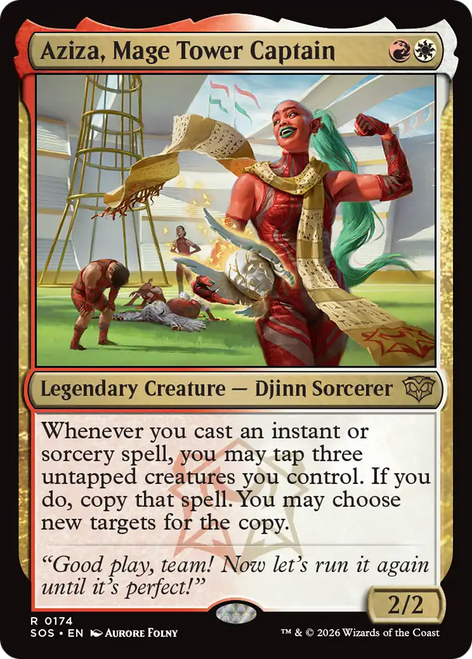 Aziza, Mage Tower Captain (Foil) | Secrets of Strixhaven、Magic: The Gathering、kayou