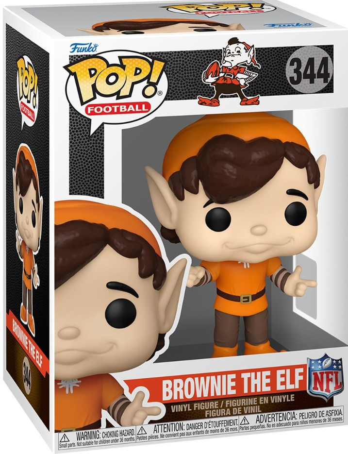 Funko NFL Cleveland Browns POP! Football Mascots Brownie The Elf Vinyl Figure #344、ToyWiz、kayou