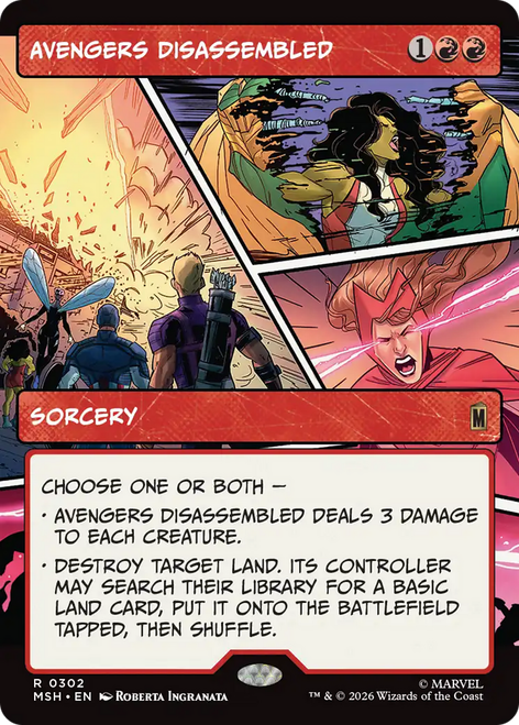 Avengers Disassembled (Borderless Panel Foil) | Marvel Super Heroes、Magic: The Gathering、kayou