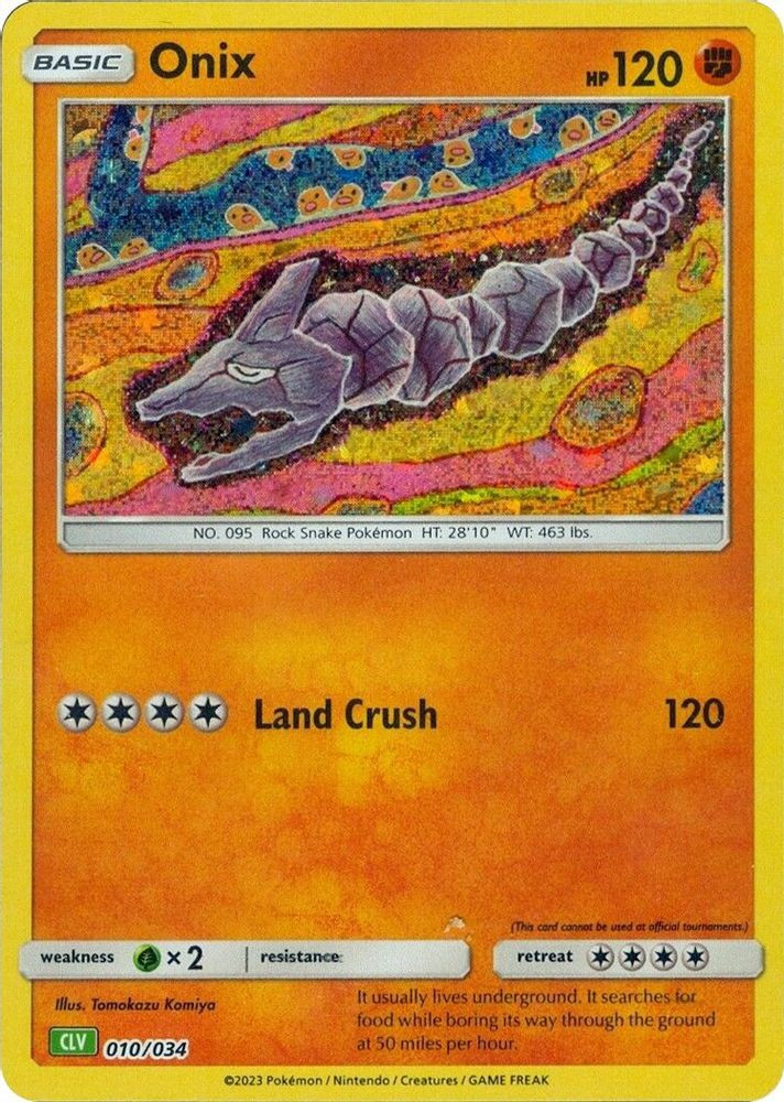 Pokemon Trading Card Game Classic Classic Collection Onix #10 CLV、ToyWiz、kayou