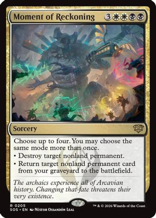 Moment of Reckoning (SOS-205) - Secrets of Strixhaven Foil、Wizards of the Coast、kayou