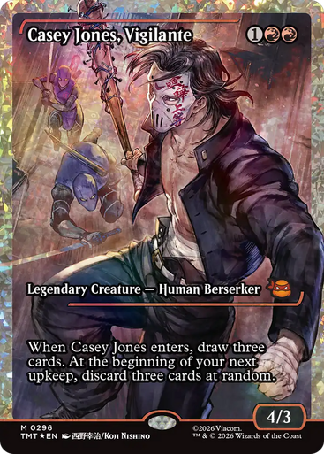 Casey Jones, Vigilante (Japan Showcase Fracture Foil) | Teenage Mutant Ninja Turtles、Magic: The Gathering、kayou