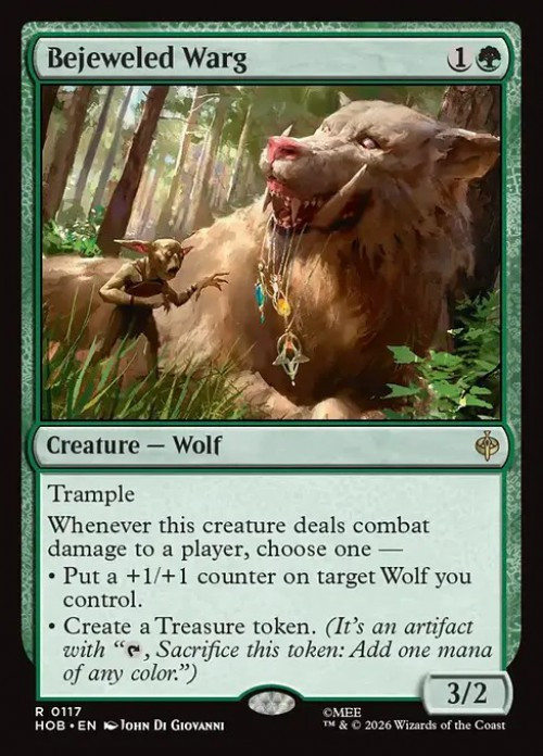 MtG The Hobbit Rare Bejeweled Warg #117、ToyWiz、kayou