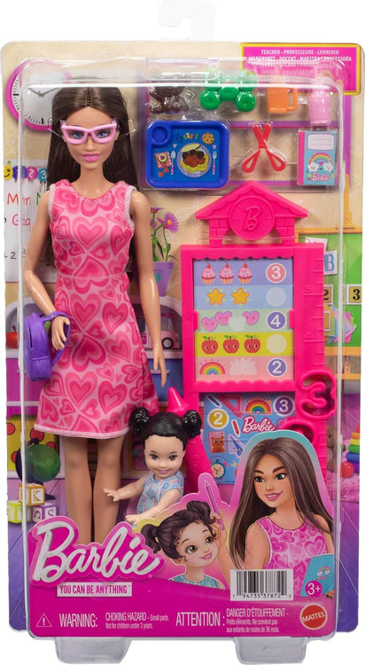 Barbie Careers Teacher 13.25-Inch Doll Brunette Student、ToyWiz、kayou