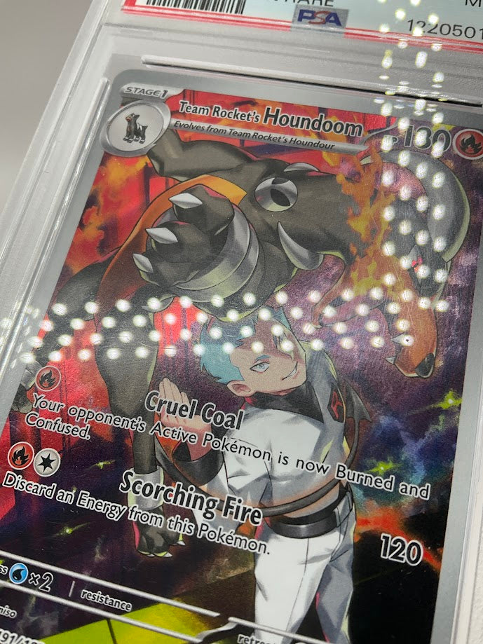 Team Rocket's Houndoom Pokemon Destined Rivals Illustration Rare #191 PSA 9、Collector Store LLC Gaming、kayou